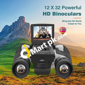 Binocular Camera 12X32 Zoom 2Lcd Hd 1080P Video Photo Recorder Telescope For Bird Watching Football